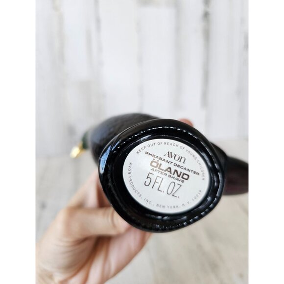 Vintage Avon pheasant decanter aftershave oland old stock new bird glass - Picture 8 of 8